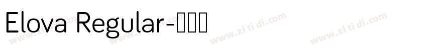 Elova Regular字体转换